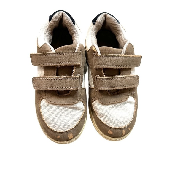 ⭐️ 5 for $25 Max + Jake Sawyer Kids’ Sneakers Tan Color Velcro Closure Size 12 M - Picture 6 of 11